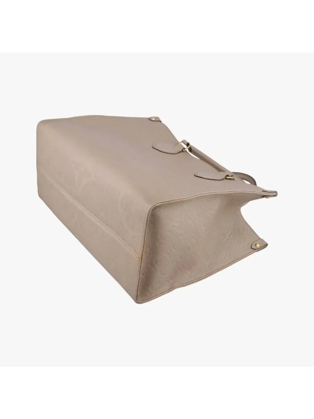 Louis Vuitton On The Go MM Beige Monogram Empreinte Tote